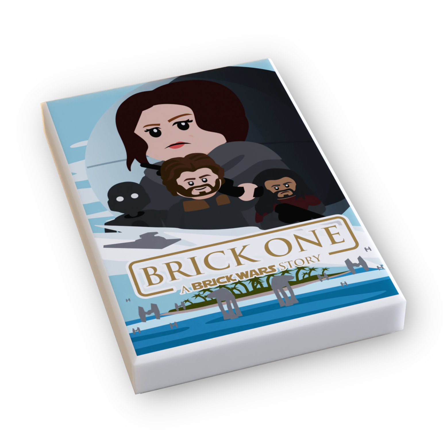 Brick One: A Brick Wars Story Movie Tile Cover (2x3 Tile)