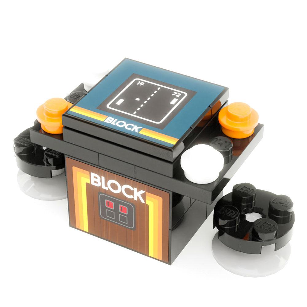 Block 2-Player Classic Arcade made using LEGO parts - B3 Customs