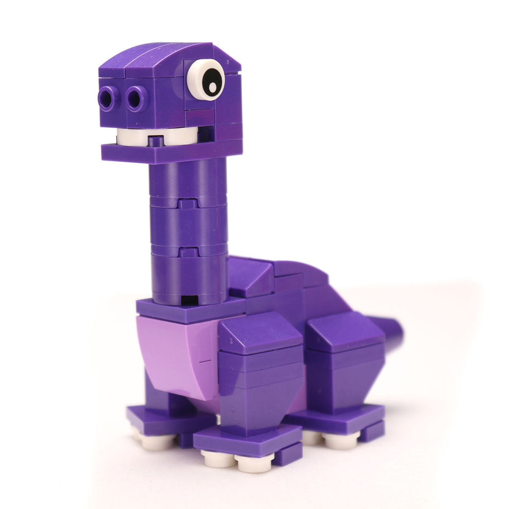 Baby Brontosaurus Dinosaur Building Set made with LEGO parts - B3 Customs