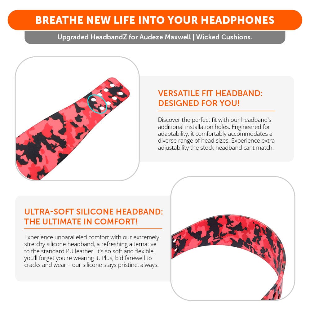 Upgraded Silicone Headband for Audeze Maxwell 1 and 2 - WC HeadbandZ
